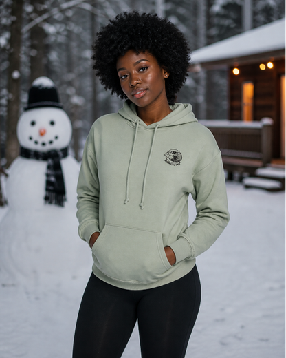 BF Women’s Crop Top Pullover Hoodie (Embroidered)