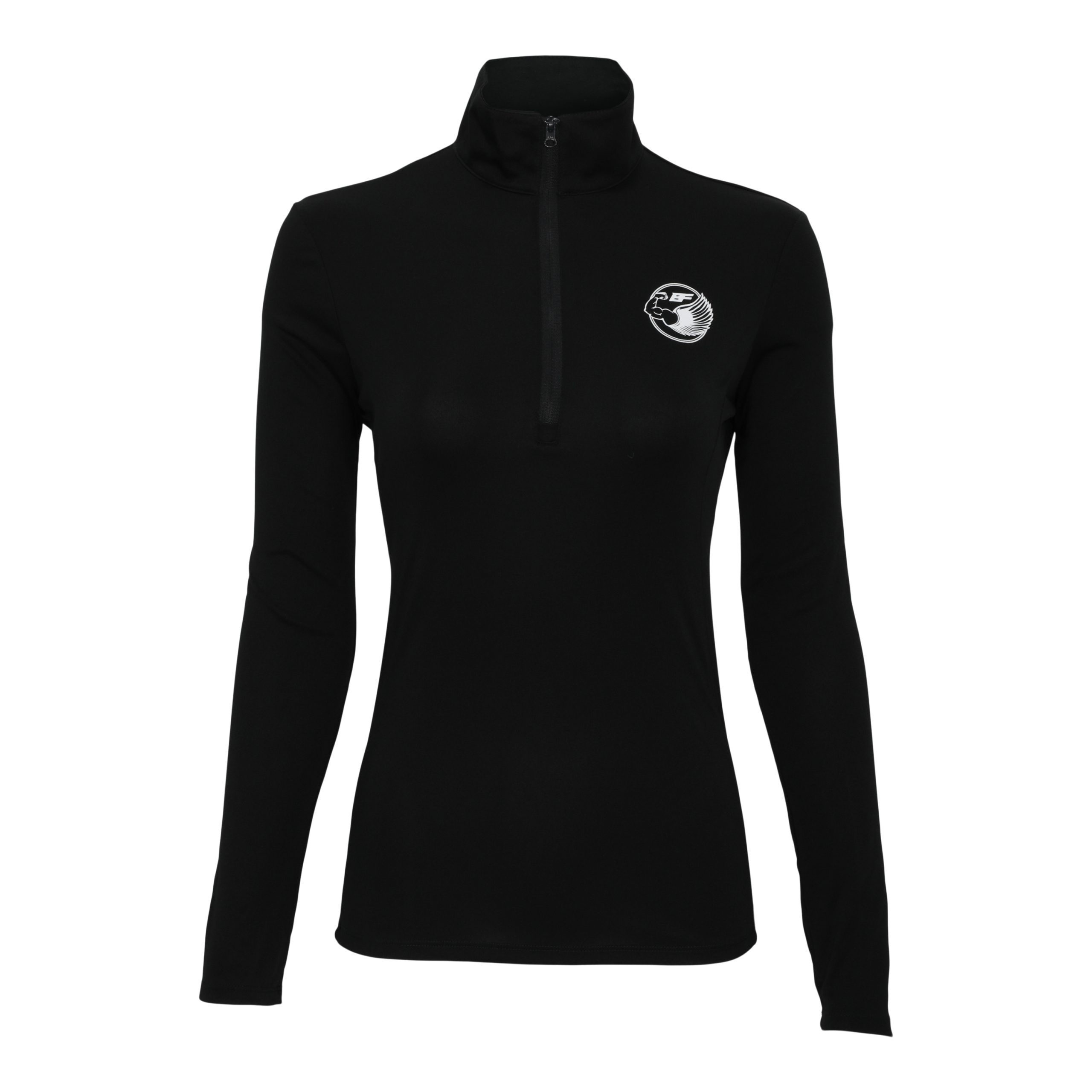 BF Women's Quarter Zip Pullover - The Black Fit Active Sports Wear Fitness  Apparel Affordable